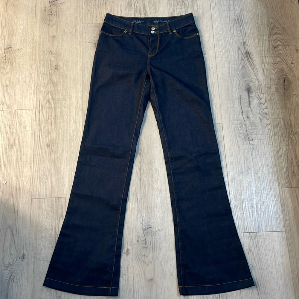 The Limited High Waist Flare Dark Denim Jeans Size 4R